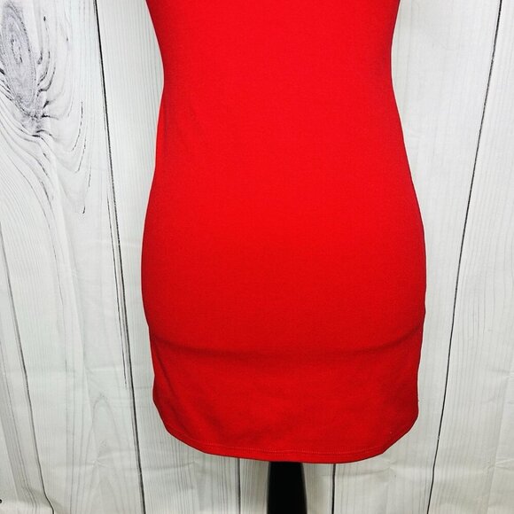 Lucy in the Sky Mini Dress Sz S Red Cocktail Party Night Out - Picture 3 of 8